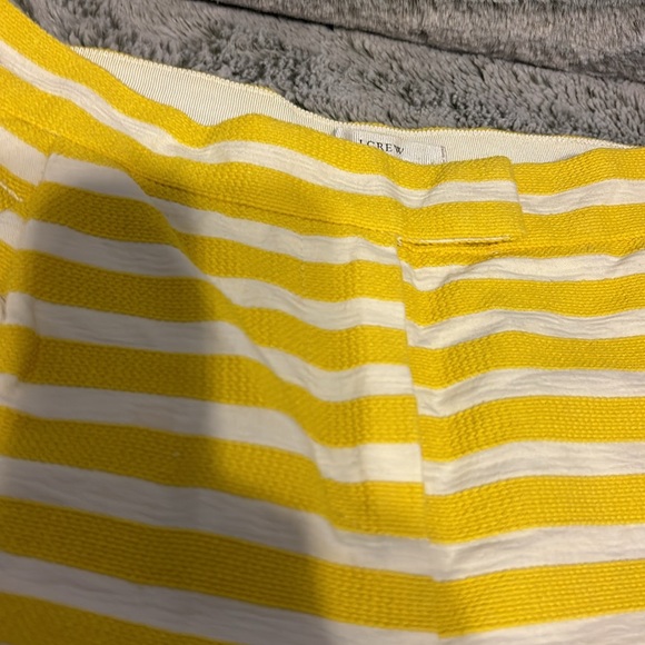 Beautiful J. Crew Yellow and White Stripe Shorts - Picture 3 of 4